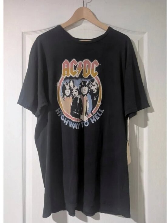 Original Retro Brand Tops - The Original Retro Brand | AC/DC Highway to Hell Black Label Tee